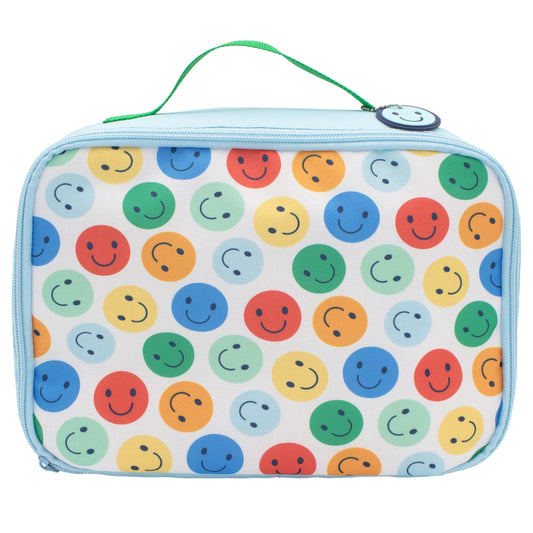 Back to School - Reusable Fabric Lunch Bag - Smiley by