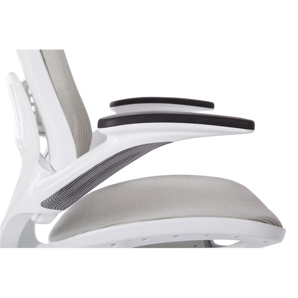 Riley Ergonomic Office Chair with Adjustable White Mesh Seat and Back for Ultimate Comfort