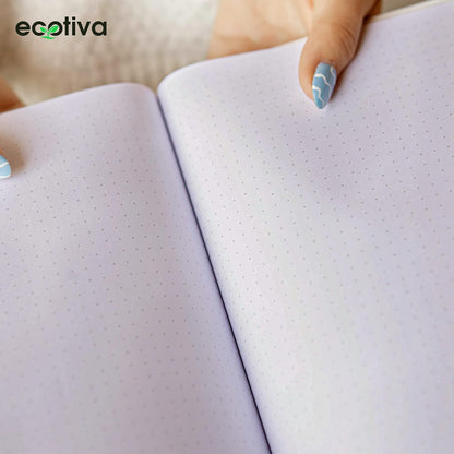 Premium Eco-Friendly Dotted Notebooks - 10 Pack of 100% Recycled A5 Notebooks with Thick Pages for Writing and Journaling