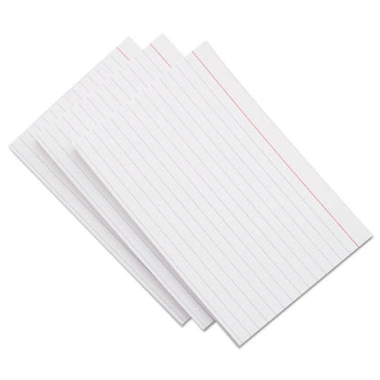 Ruled Index Cards, 3 X 5, White, 500/Pack