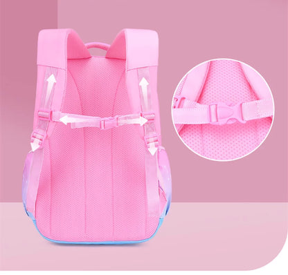 Charming Pink School Backpack Set for Girls - Perfect for Kids' School, Travel, and Adventures!