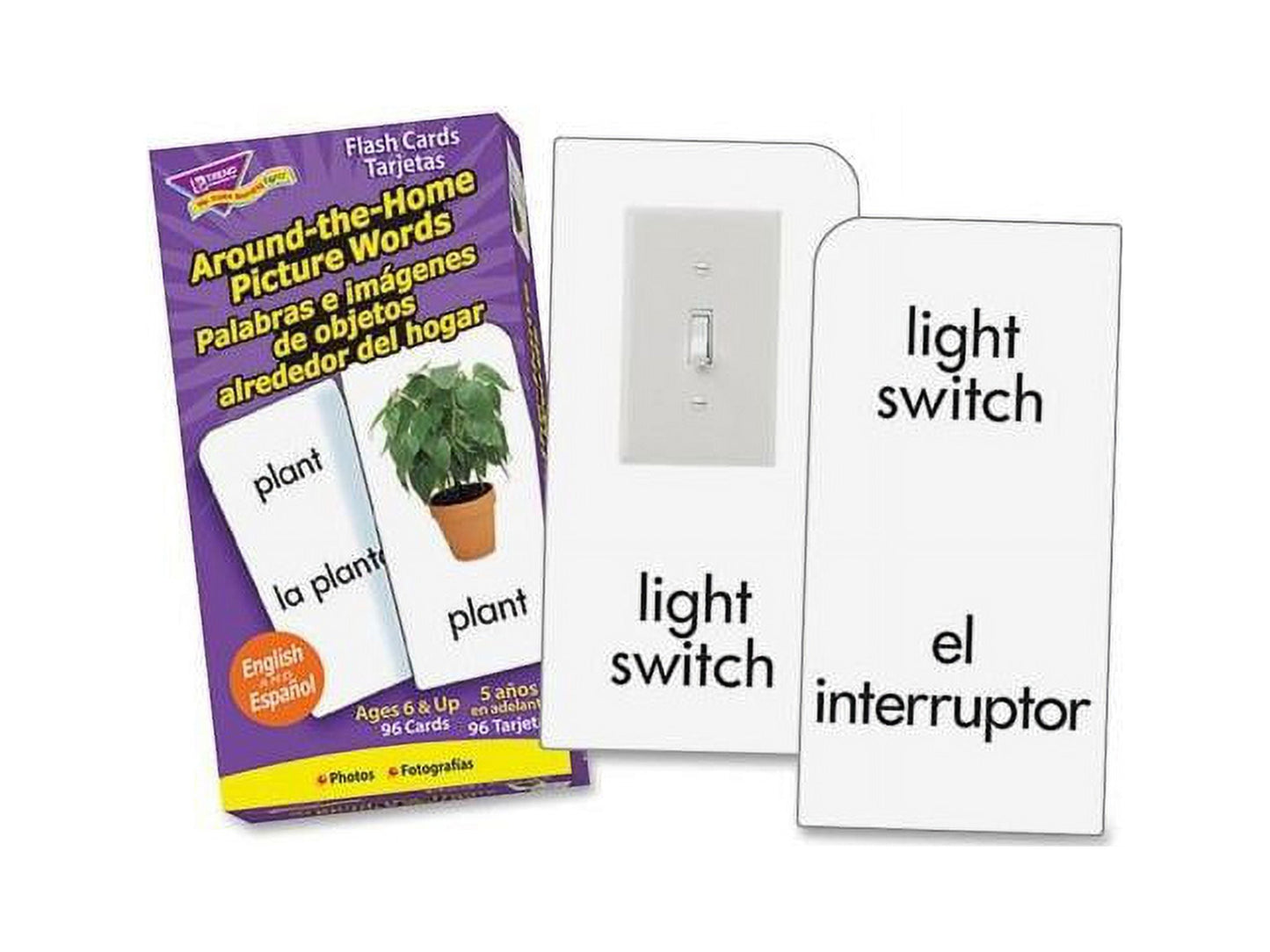 Bilingual English/Spanish Picture Words Flash Cards for Engaging Language Learning