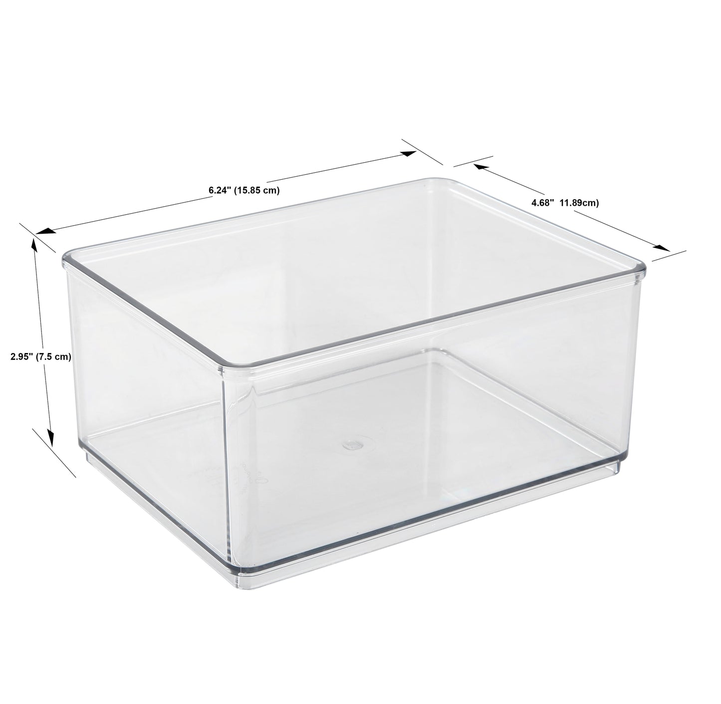 The Home Edit 6-Piece Clear Office Drawer Organizer Set for Ultimate Desk Organization