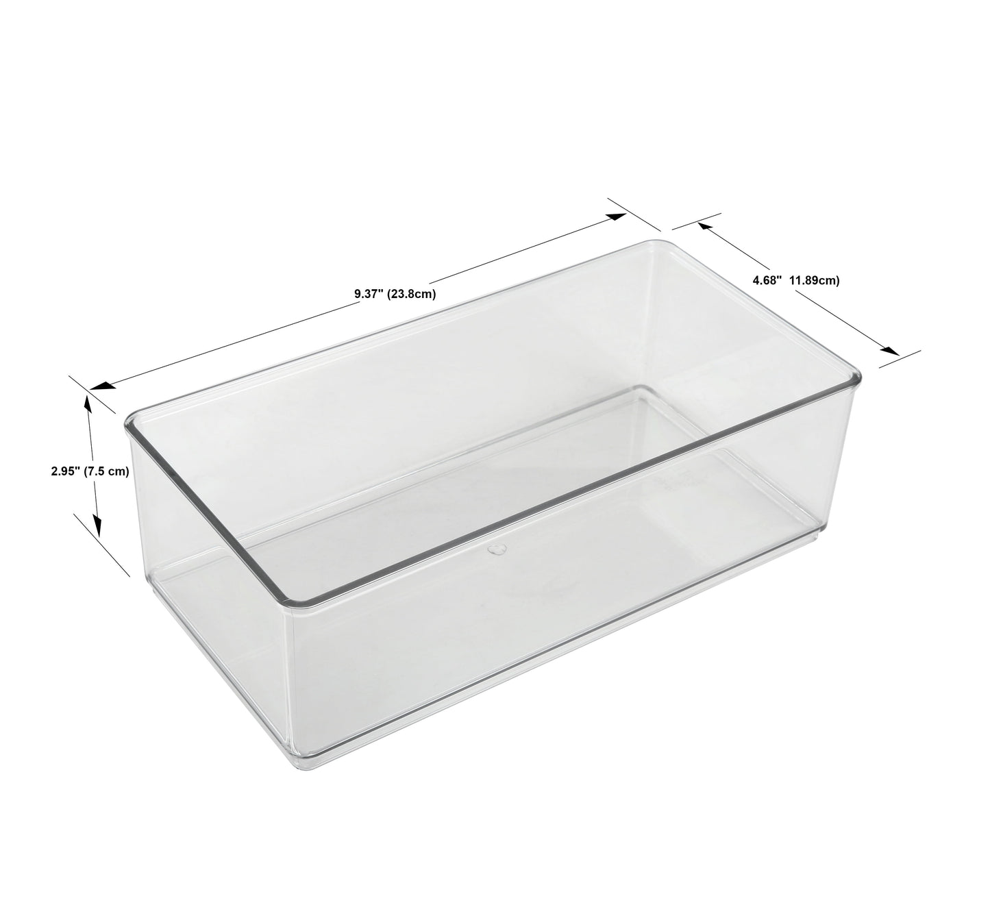 The Home Edit 6-Piece Clear Office Drawer Organizer Set for Ultimate Desk Organization