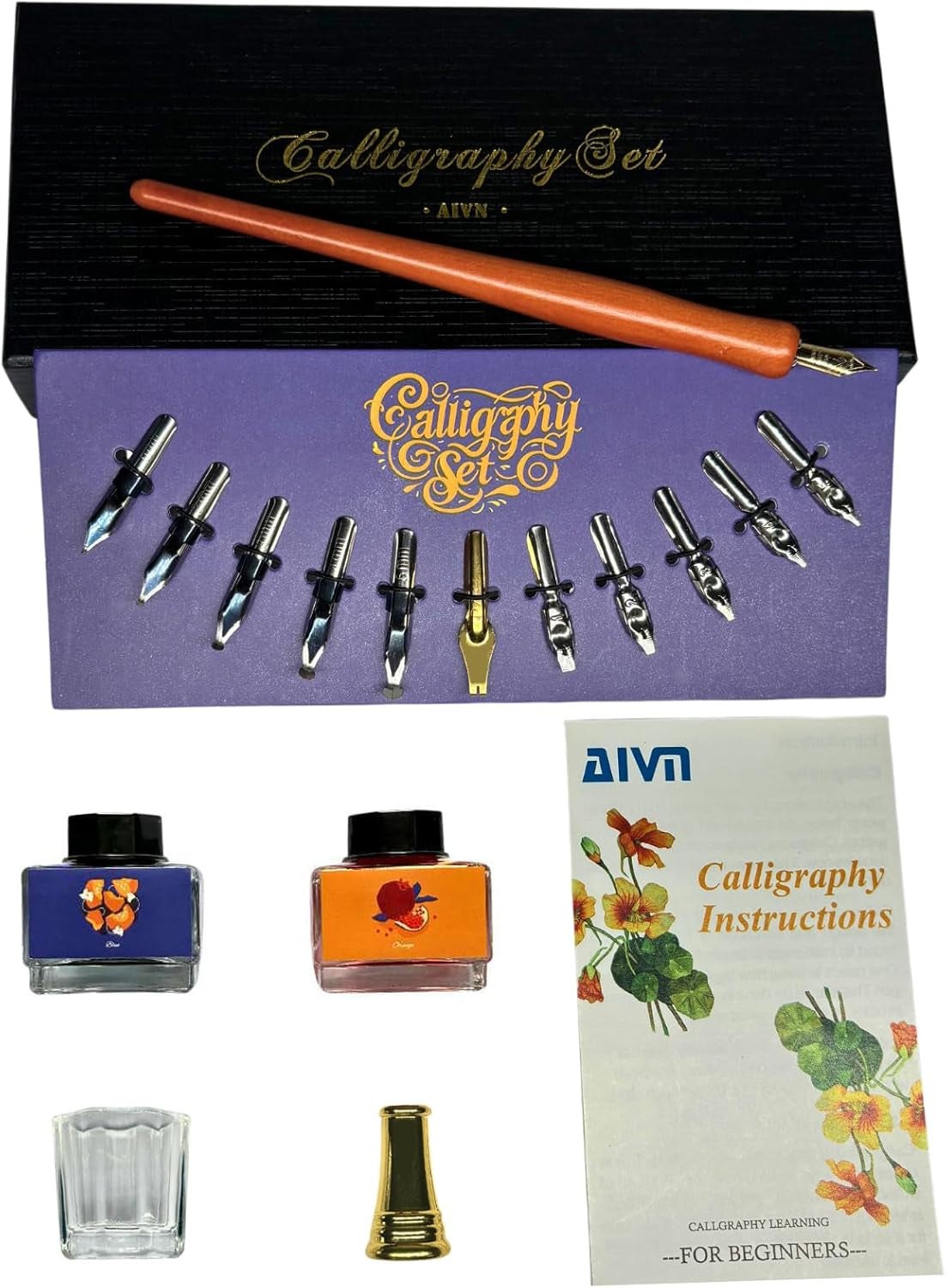 Calligraphy set for beginners - 18 Pieces. 