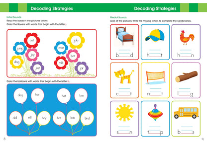 Ready to Learn: Engaging First Grade Reading Workbook for Developing Sight Words, Comprehension, and Vocabulary Skills