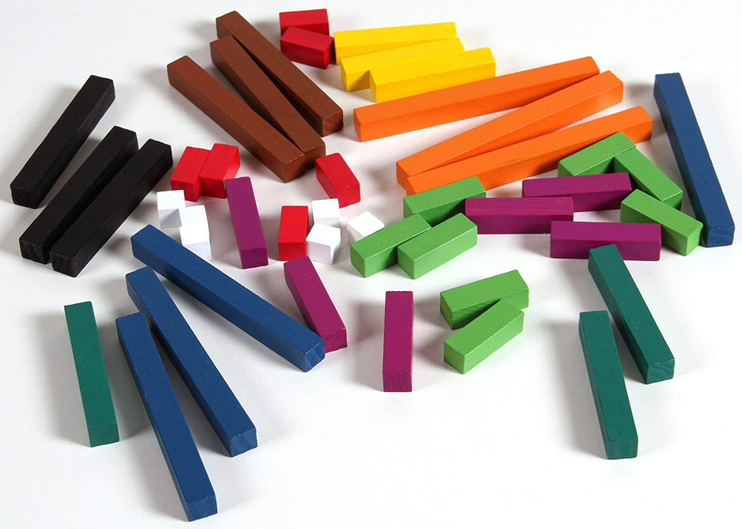 Enhance Learning with the Plastic Jumbo Cuisenaire Rods Set - 154 Math Manipulatives for Engaging Montessori Education