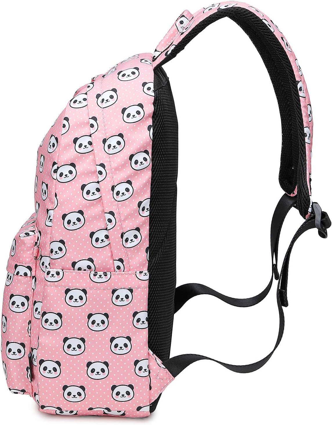 Charming Panda Pink School Backpack for Girls - Ideal for Elementary Students