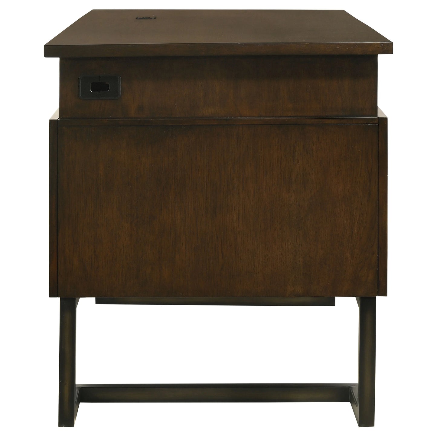 Marshall Executive Desk - Elegant Dark Walnut Finish with Functional Design for Modern Offices