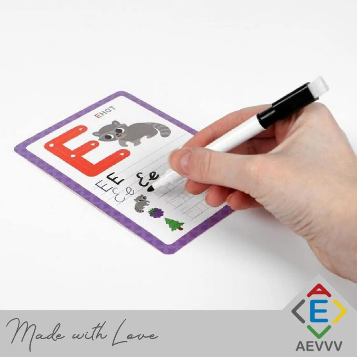 Russian Alphabet Learning Flash Cards with Write and Wipe Marker Learn Russian