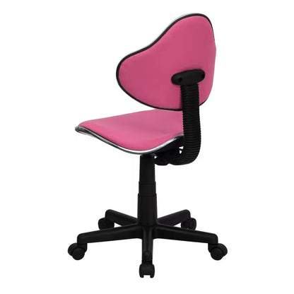 Pink Fabric Ergonomic Swivel Task Chair