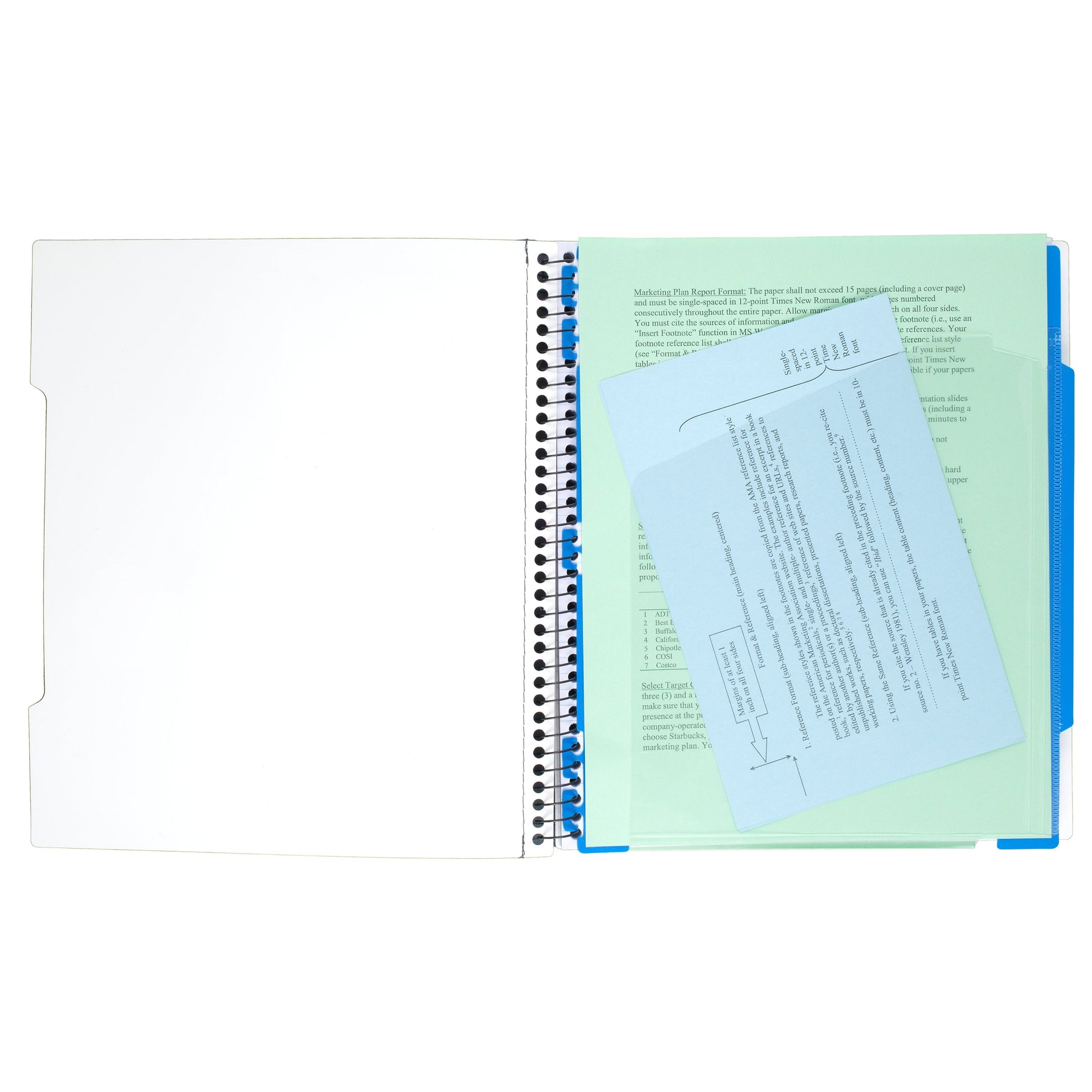 Advance Notebook, 1 Subject, College Ruled, Assorted, 2 Pack