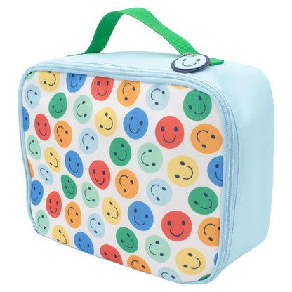 Back to School - Reusable Fabric Lunch Bag - Smiley by