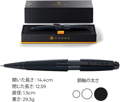 Edge Matte Black Lacquer Gel Rollerball Pen - A Perfect Blend of Elegance and Functionality