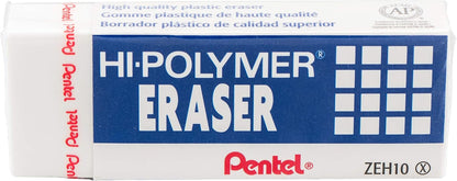  Pack of 10 hi-polymer block erasers