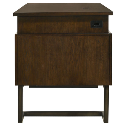 Marshall Executive Desk - Elegant Dark Walnut Finish with Functional Design for Modern Offices