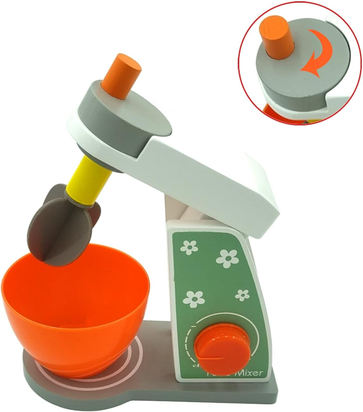 Engaging Wooden Pastry Mixer and Blender Play Kitchen Accessories Set - 8-Piece Culinary Adventure for Toddlers and Young Children Ages 3+