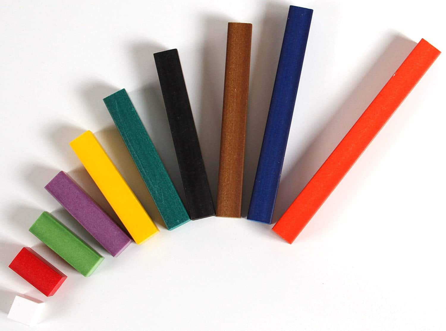 Enhance Learning with the Plastic Jumbo Cuisenaire Rods Set - 154 Math Manipulatives for Engaging Montessori Education