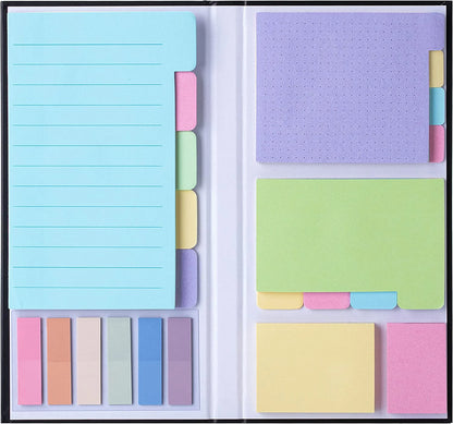 Ultimate Pastel Sticky Note Set - 410 Assorted Tabs for Organization and Creativity