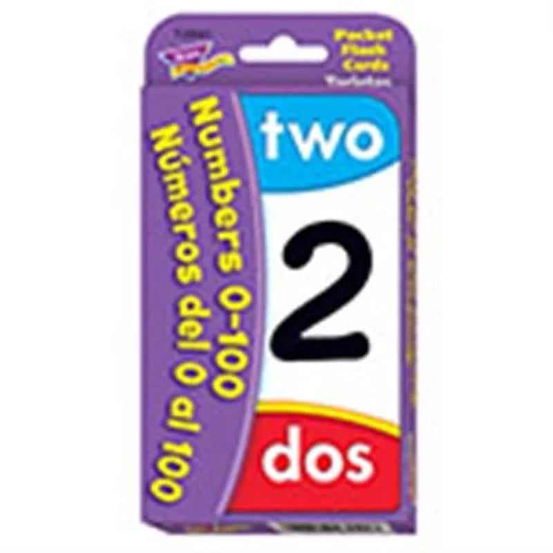 Engaging Numbers 0 - 100 Pocket Flash Cards for Kindergarten to 2nd Grade - T-23041 by TREND Enterprises