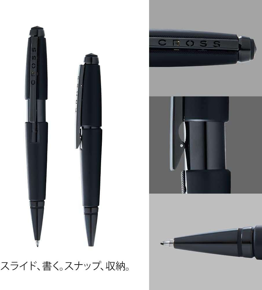 Edge Matte Black Lacquer Gel Rollerball Pen - A Perfect Blend of Elegance and Functionality