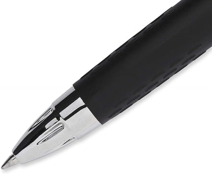 uni-ball 207 Retractable Gel Pens - Medium Point (0.7mm) in Black - Pack of 2 for Effortless Writing