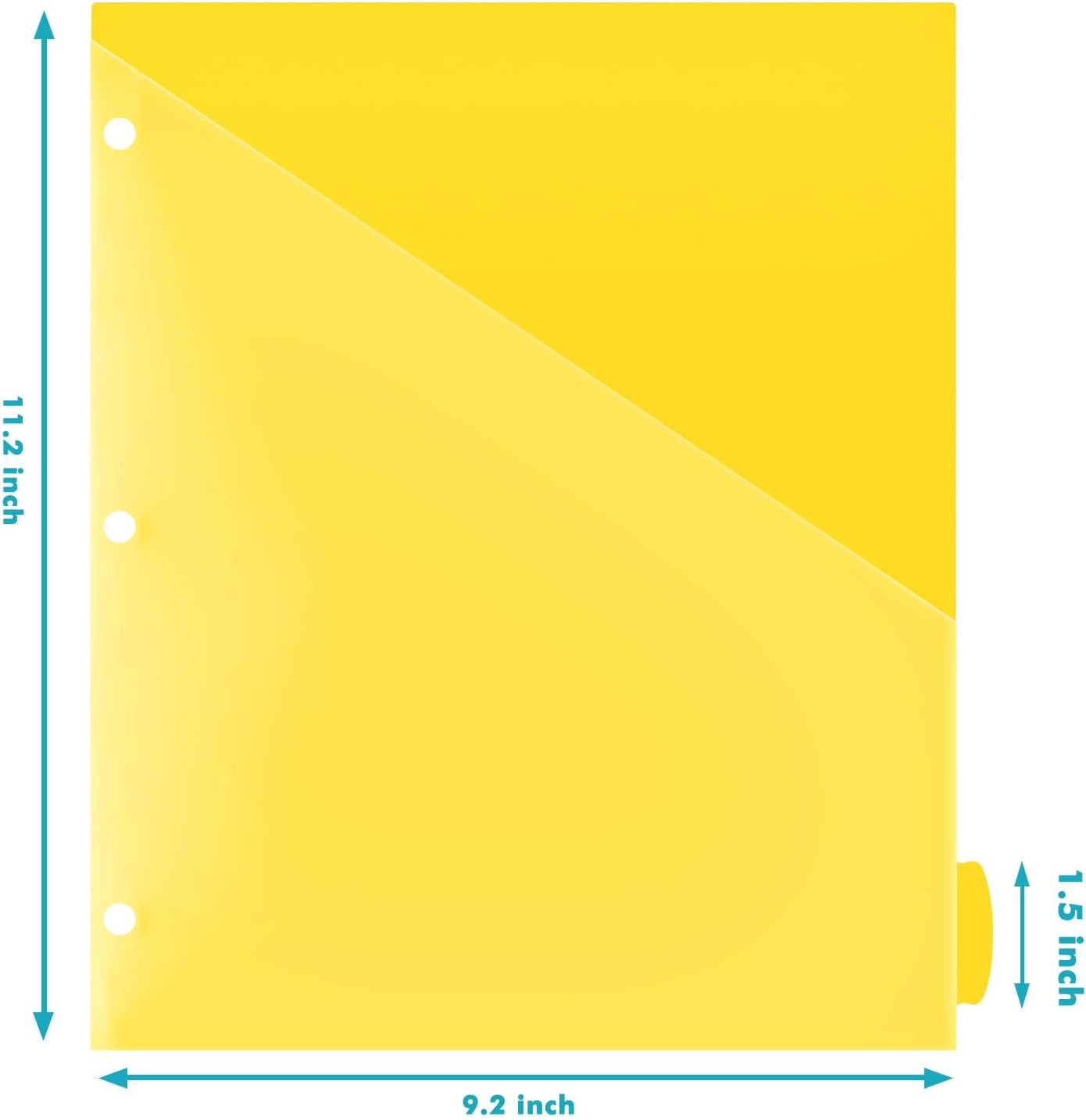 Ultimate Organization Solution: 24 Tabs Multi-Color Plastic Dividers with Clear Front Pockets for 3 Ring Binders