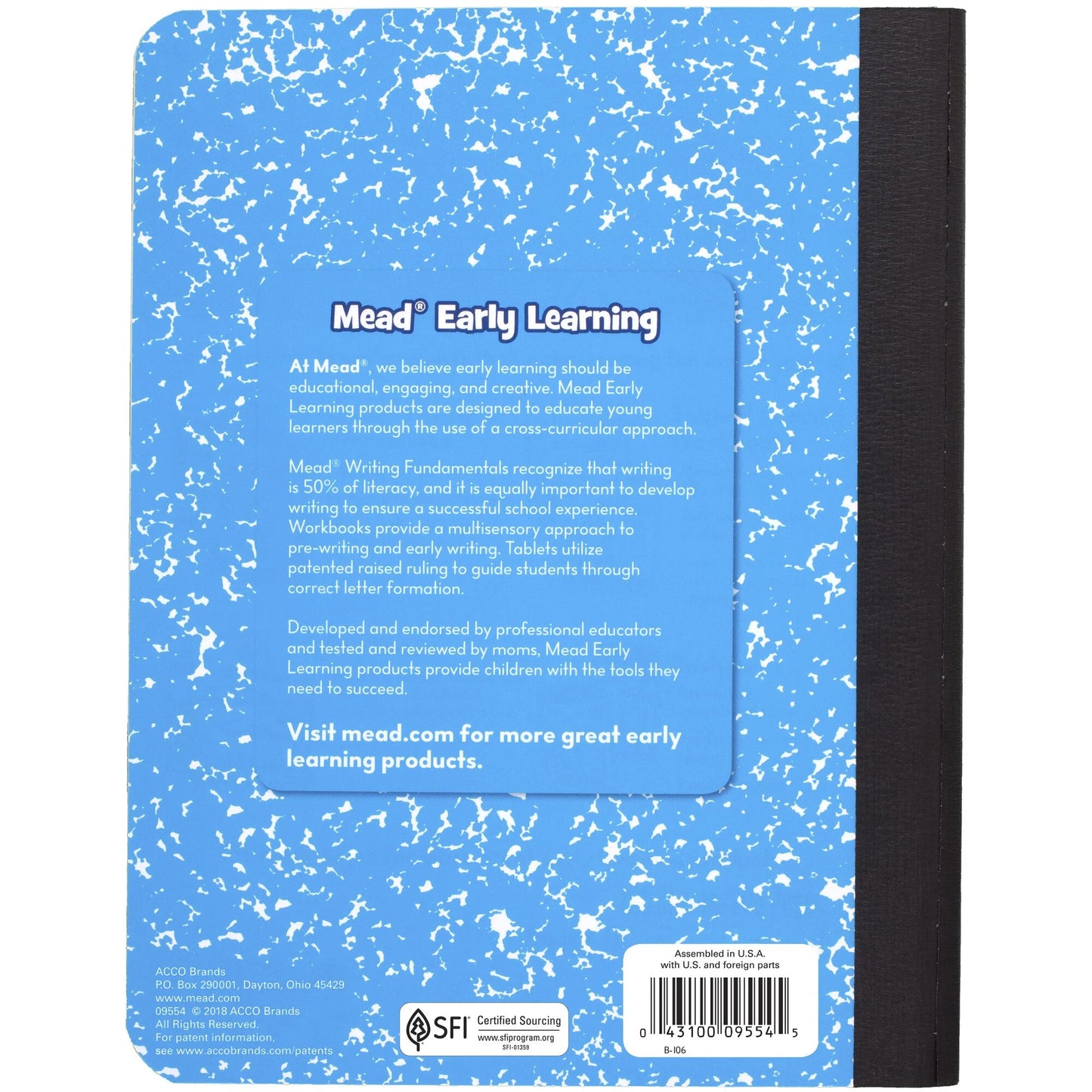 Mead Primary Journal - Half Page Ruled Notebooks for Grades K-2, 100 Double-Sided Sheets, 12 Pack