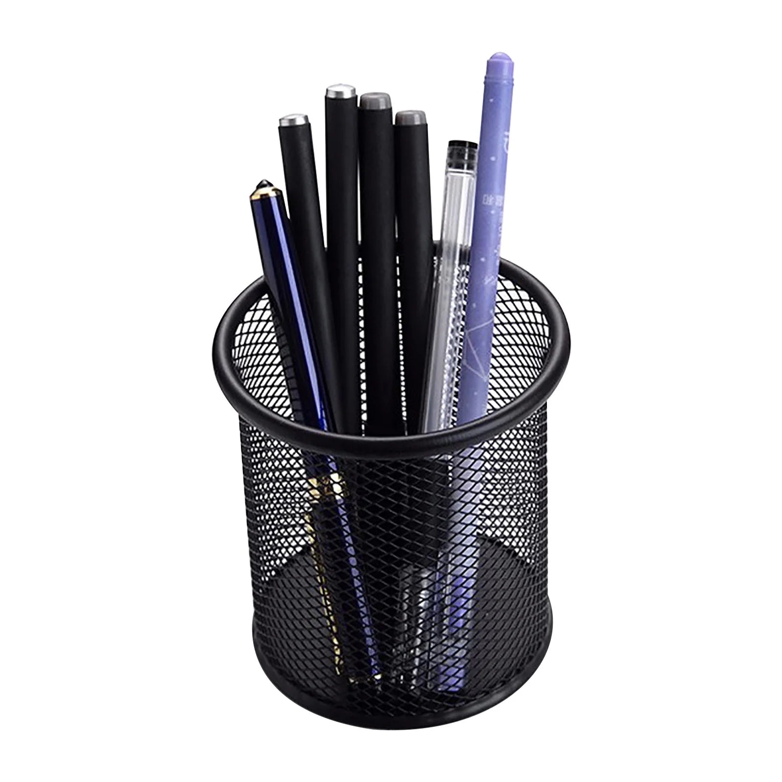 Multipurpose Metal Pen Bucket for Organized Office Desktop Storage