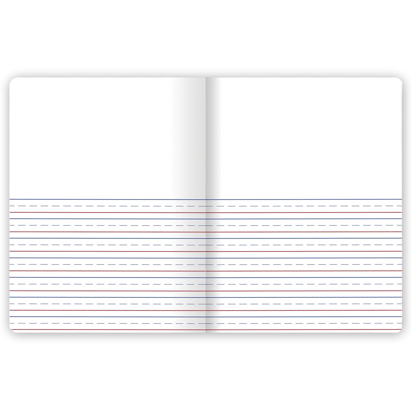 Mead Primary Journal - Half Page Ruled Notebooks for Grades K-2, 100 Double-Sided Sheets, 12 Pack