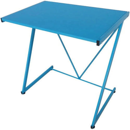 Urban Shop Z-Shaped Student Desk, Blue