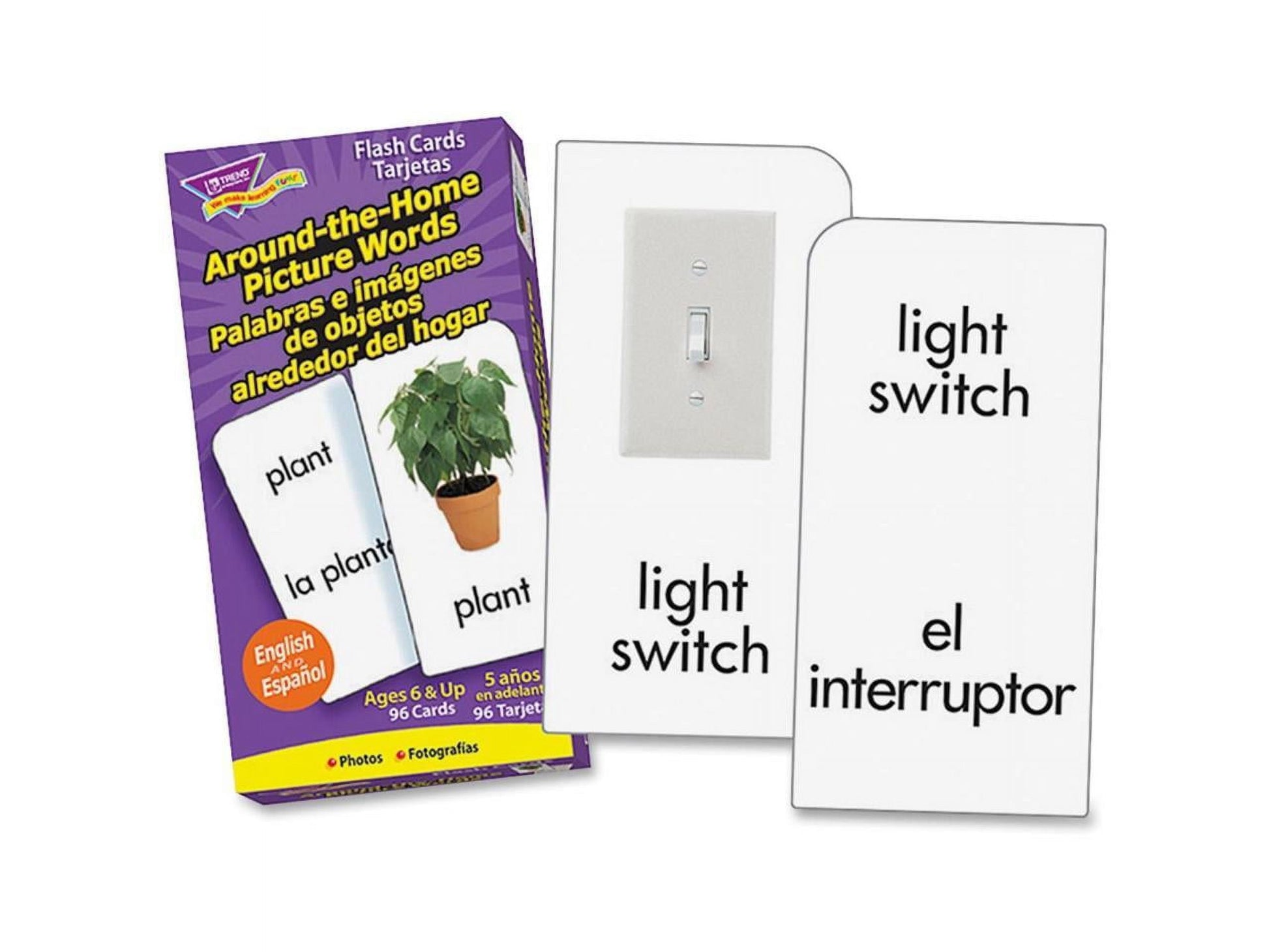 Bilingual English/Spanish Picture Words Flash Cards for Engaging Language Learning