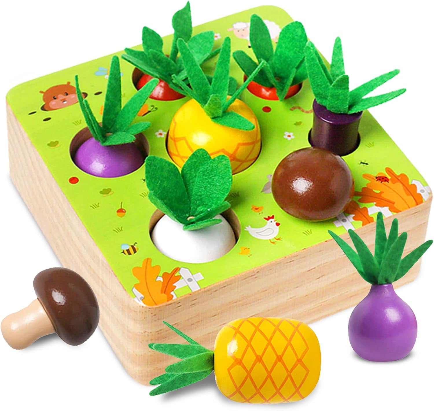 Engaging Montessori-Inspired Wooden Sorting and Stacking Toys for Toddlers Aged 3 and Up - Perfect Educational Gift for Easter Baskets